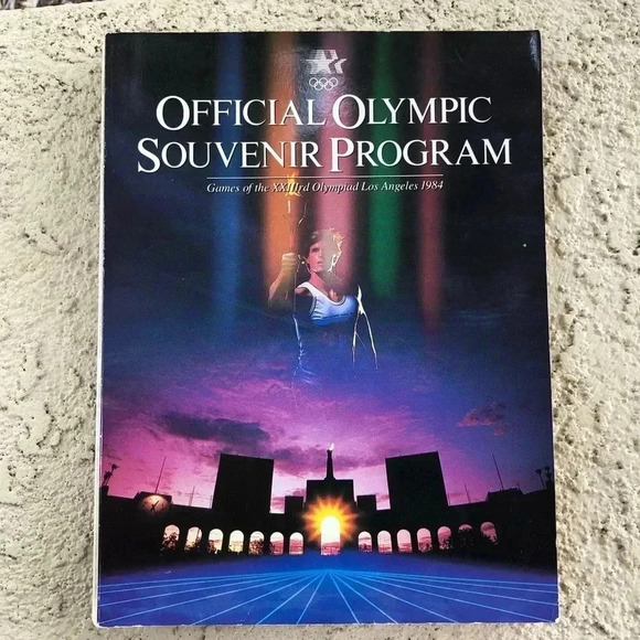 1984 Olympic souvenir program of the  Los Angeles Olympics. - Picture 1 of 8